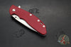 Hinderer XM-24 4.0"- Spearpoint- Stonewash Ti And Red G-10 Handle- Stonewash Finish S45VN Blade