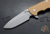 Hinderer XM-24 4.0"- Spearpoint- Working Finish Ti And Coyote G-10 Handle- Working Finish S45VN Blade