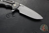 Hinderer XM-24 4.0"- Spearpoint- Working Finish Ti And Translucent Green G-10 Handle- Working Finish S45VN Blade