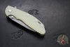 Hinderer XM-24 4.0"- Spearpoint- Working Finish Ti And Translucent Green G-10 Handle- Working Finish S45VN Blade