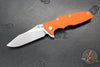 Hinderer Eklipse 3.5"- Skinny Slicer Edge- Hollow Grind- Stonewash Blue Titanium and Various G-10 Scales- Stonewash Magnacut Blade