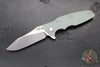 Hinderer Eklipse 3.5"- Skinny Slicer Edge- Hollow Grind- Stonewash Blue Titanium and Various G-10 Scales- Stonewash Magnacut Blade