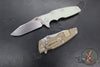 Hinderer Eklipse 3.5"- Skinny Slicer Edge- Hollow Grind- Stonewash Bronze Titanium and Various G-10 Scales- Stonewash Magnacut Blade