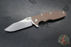 Hinderer Eklipse 3.5"- Skinny Slicer Edge- Hollow Grind- Stonewash Titanium and Various G-10 Scales- Stonewash Magnacut Blade