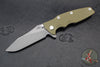 Hinderer Eklipse 3.5"- Slicer Edge- Hollow Grind- Working Finish Titanium and Various G-10 Scales- Working Finish S45VN Blade