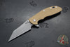 Hinderer XM-24 4.0"- Skinny Wharncliffe Edge- Battle Blue Titanium And Various G-10 Handles- Working Finish S45VN Blade