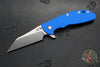 Hinderer XM-24 4.0"- Skinny Wharncliffe Edge- Stonewash Blue Finished Titanium And Various G-10 Handles- Stonewash S45VN Blade