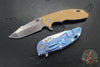 Hinderer XM-18 3.5"- Skinny Harpoon Spanto- Stonewash Blue Titanium And Various G-10 Handles- Stonewash Magnacut Steel Blade