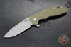 Hinderer XM-18 3.5"- Skinny Slicer- Hollow Grind- Battle Bronze Finished Titanium And Various G-10 Handles- Working Finish Magnacut Steel Blade