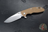 Hinderer XM-18 3.5"- Skinny Slicer- Hollow Grind- Stonewash Finished Titanium And Various G-10 Handles- Stonewash Finished Magnacut Steel Blade