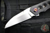 Kevin Foster- Angler Flipper- Carbon Fiber And Titanium Handle- Satin Blade- Black Timascus Clip