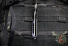 Kevin Foster- Narwhal Bowie Flipper- Carbon Fiber And Titanium Handle- Nichols Damascus Blade- Black Timascus Clip