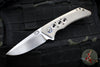 Kevin Foster- Mini R1- Satin Finished Titanium Handle- Satin Blade- Black Timascus Clip