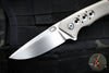 Kevin Foster- Mini R1- Satin Finished Titanium Handle- Satin Blade- Black Timascus Clip