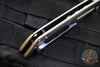 Kevin Foster- Mini R1- Satin Finished Titanium Handle- Satin Blade- Black Timascus Clip