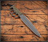 RMJ Lady Death- Knuckle Duster Trench Knife! Dirty Olive G-10