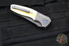 Kirby Lambert Custom Korudo Flipper- Damascus Tanto Edge Blade- Vintage Westinhouse Micarta Scales- Meteorite Bolster- Zirconium Backspacer and Clip