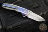 Kirby Lambert Custom Phoenix Flipper- Damasteel Blade- Carboquartz Scales- MoKuti Bolster