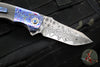 Kirby Lambert Custom Phoenix Flipper- Damasteel Blade- Carboquartz Scales- MoKuti Bolster
