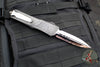 Marfione Custom Combat Troodon- Double Edge- Beskar Edition Handle- Mirror Polished Blade- Carbon Fiber Button