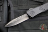 Marfione Custom Knives And Borka Blades Special O-Yari Combat Troodon- Engraved Black Handle- Single Edge Chisel Ground Blade With Borka Rock Grind- Carbon Fiber Button