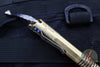 Marfione Custom Siphon II- Cryo Ice Finished Brass Body- Flamed Titanium Lever- Blue HW