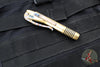 Marfione Custom Siphon II- Cryo Ice Finished Brass Body- Flamed Titanium Lever- Blue HW