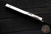 Marfione Custom UTX-70 OTF Knife- Double Edge- Stainless Steel Chassis- Ironwood Inlays- Mirror Polish Blade With  Ironwood Inlay- Bronze HW 347-MCK SSDE HPIRON