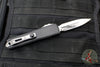 Marfione Custom Knives UTX-85 OTF Knife- PROTOTYPE- Double Edge- Black Handle- Diamondwash Finished Blade
