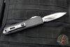 Marfione Custom Knives UTX-85 OTF Knife- PROTOTYPE- Double Edge- Black Handle- Diamondwash Finished Blade