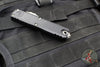 Marfione Custom Knives UTX-85 OTF Knife- PROTOTYPE- Double Edge- Black Handle- Diamondwash Finished Blade