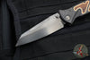 Marfione Custom Socom Elite Warcom- Carbon Fiber Handle With Copper Trim- Ironwood Inlaid- Black DLC Satin Finished Blade- DLC Hardware