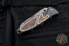 Marfione Custom Socom Elite Warcom- Carbon Fiber Handle With Copper Trim- Ironwood Inlaid- Black DLC Satin Finished Blade- DLC Hardware