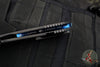 Marfione Custom Warhound Folder- Black DLC Bark Finished Titanium Handle- Two-Tone DLC Apocalyptic Blade- Blue Titanium Hardware 391-MCK DLCBARKBLUE