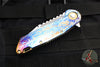 Marfione Custom Warhound Folder- Galactic Finished Titanium Handles- Mirror Polished Blade- Bronze Titanium Hardware