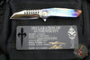 Marfione Custom Warhound Folder- Galactic Finished Titanium Handles- Mirror Polished Blade- Bronze Titanium Hardware