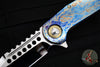 Marfione Custom Warhound Folder- Galactic Finished Titanium Handles- Mirror Polished Blade- Bronze Titanium Hardware