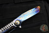 Marfione Custom Warhound Folder- Galactic Finished Titanium Handles- Mirror Polished Blade- Bronze Titanium Hardware