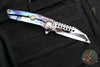 Marfione Custom Warhound Folder- Galactic Finished Titanium Handles- Mirror Polished Blade- Bronze Titanium Hardware