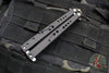 Vintage 10/2002 SN003 Microtech Dragonfly Balisong- Tactical- Black Satin- Black Blade
