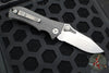 Vintage 04/2004 Microtech MTX-2 Dual Action Knife- One Piece Carbon Fiber Handle- Stonewash Part Serrated Blade