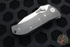 Vintage 04/2004 Microtech MTX-2 Dual Action Knife- One Piece Carbon Fiber Handle- Stonewash Part Serrated Blade