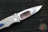 Protech Custom Duke 2 Out The Side (OTS) Auto Knife - BLADE SHOW 2025- Two Tone Stainless Steel Handle- Mike Irie Compound Ground Mirror Polished Blade- Pearl Button 2025 Custom Duke 002