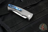 Protech Custom Duke 2 Out The Side (OTS) Auto Knife - BLADE SHOW 2025- Two Tone Stainless Steel Handle- Mike Irie Compound Ground Mirror Polished Blade- Pearl Button 2025 Custom Duke 002