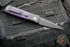 Protech Godson Out The Side Auto (OTS)- Black Handle- Purple G-10 Inlay- Black DLC Blade 715-PURPLE