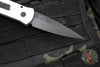 Protech Godson Out The Side Auto (OTS)- Satin Silver Handle- Black Blade And Hardware 721-SILVER
