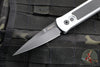 Protech Godson Out The Side Auto (OTS)- Grey Handle- Black G-10 Inlay- Black DLC Blade 756