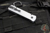 Protech Godson Out The Side Auto (OTS)- Grey Handle- Black G-10 Inlay- Black DLC Blade 756