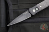 Protech Godson Out The Side Auto (OTS)- Black Handle With Fat Carbon Dark Matter Purple Inlays- Black Blade 7FC32