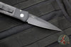 Protech Godson Out The Side Auto (OTS)- Black Handle With Fat Carbon Dark Matter Purple Inlays- Black Blade 7FC32